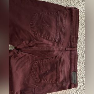 AG Stevie Ankle Burgundy Jeans - 29R